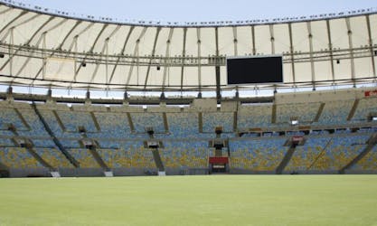 Estádio Maracana atrás da turnê das cenas